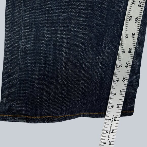 Guess Premium Y2K Vintage Womens Flared Blue Denim Jeans Size 31 Made in USA - Picture 7 of 11